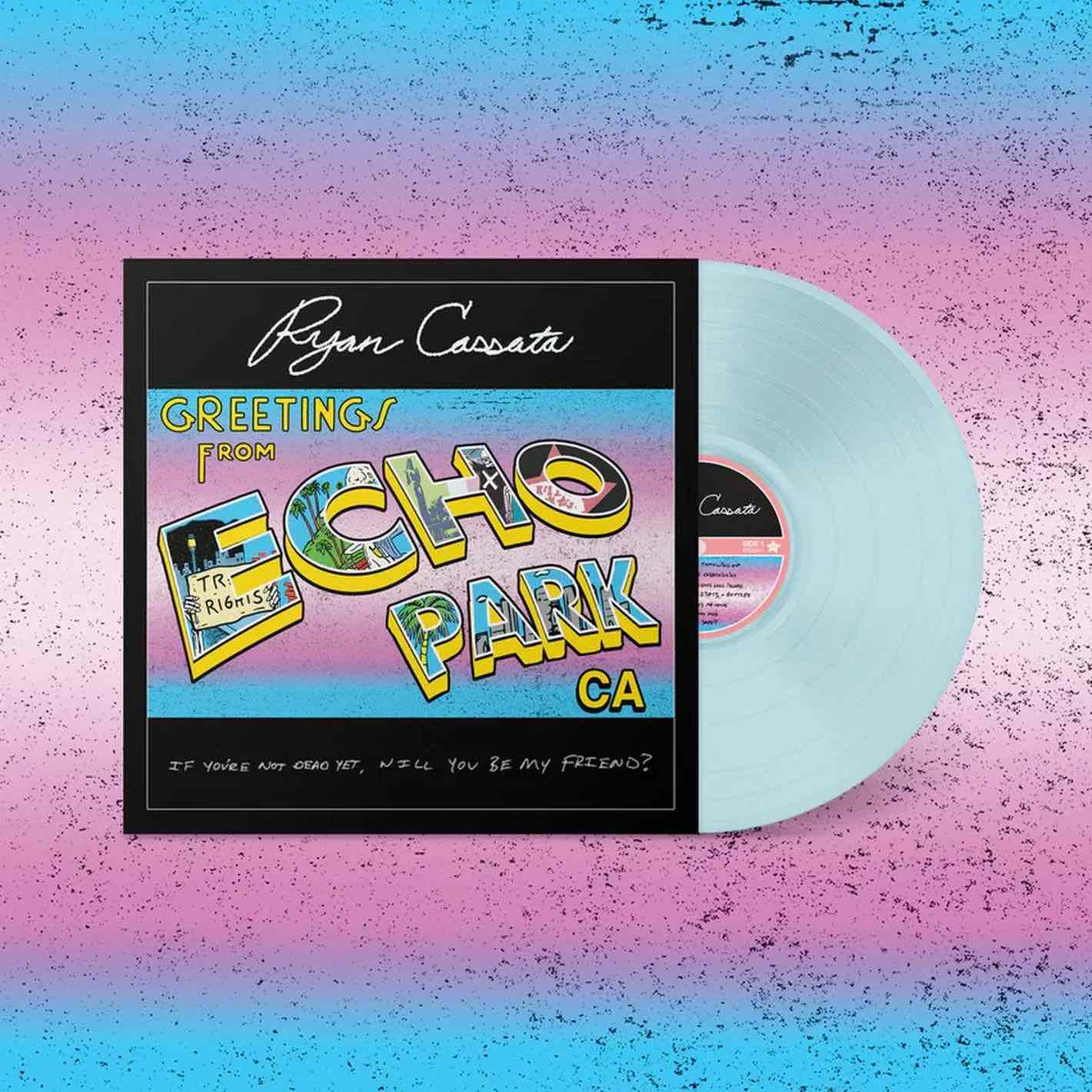 The Ryan Cassata Greetings From Echo Park Vinyl is available to purchase from Queer Records.