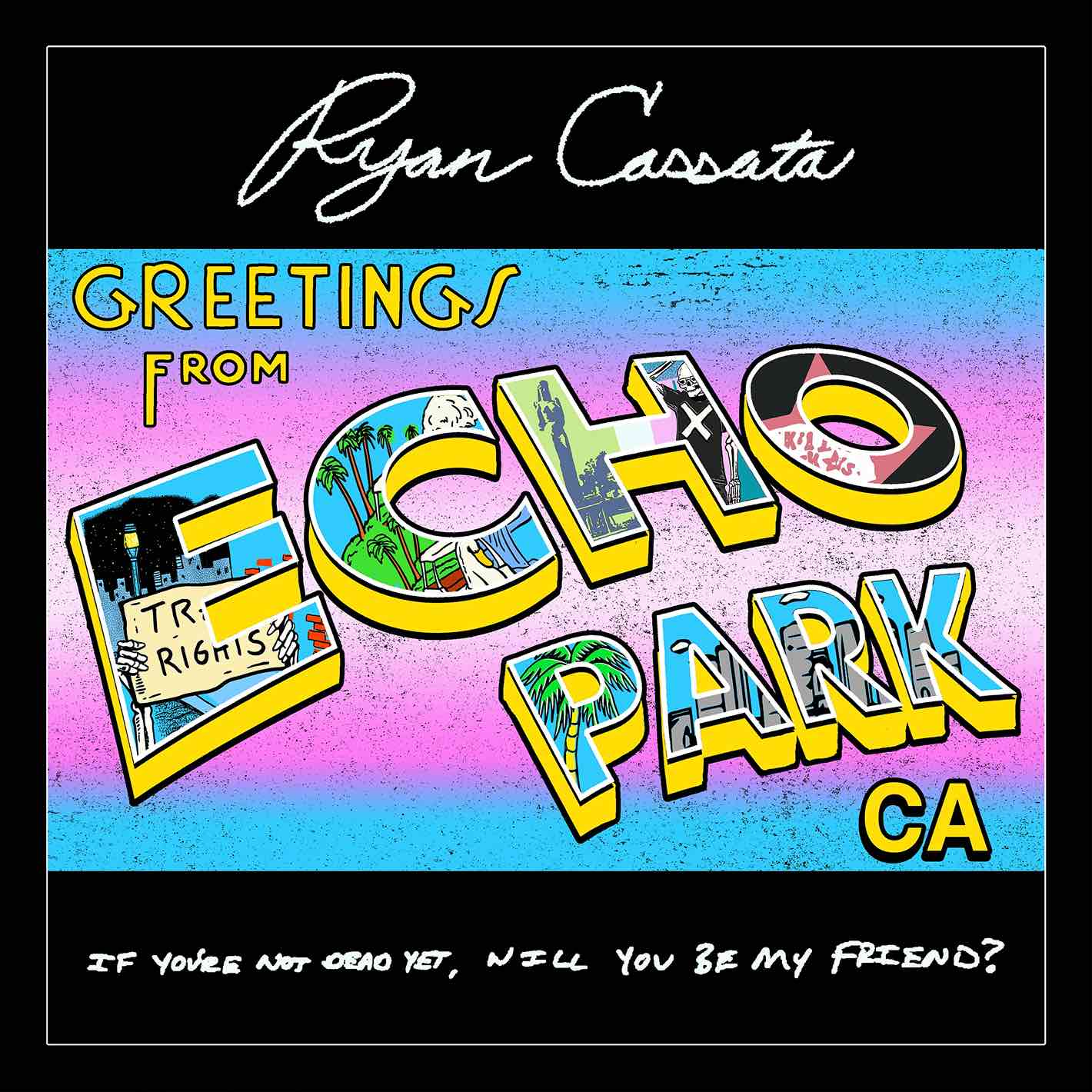 The Ryan Cassata Greetings From Echo Park Vinyl is available to purchase from Queer Records.