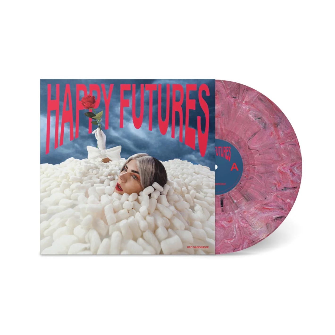 The Bec Sandridge Happy Futures Vinyl is available to purchase from Queer Records.